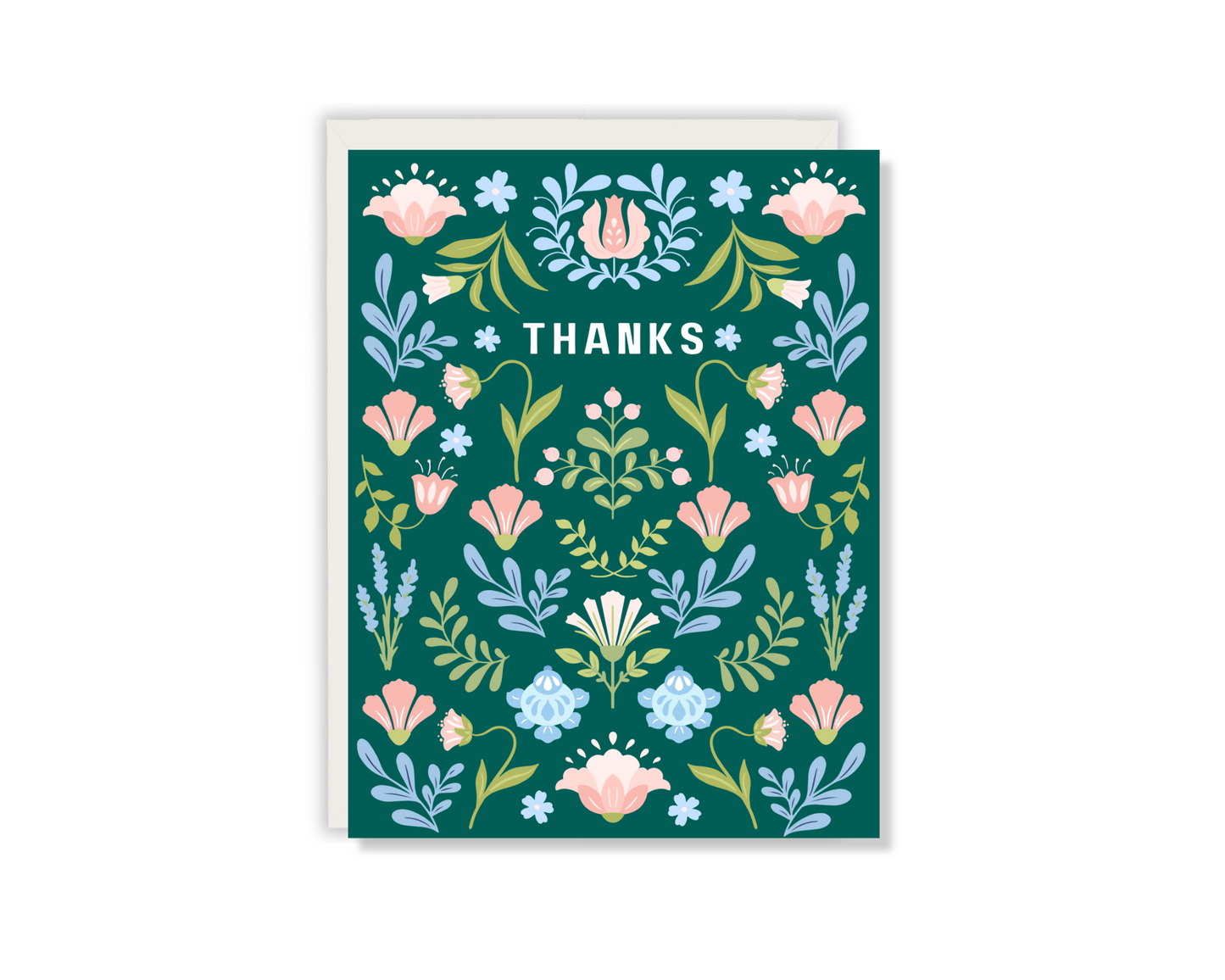 Floral Thank You Card