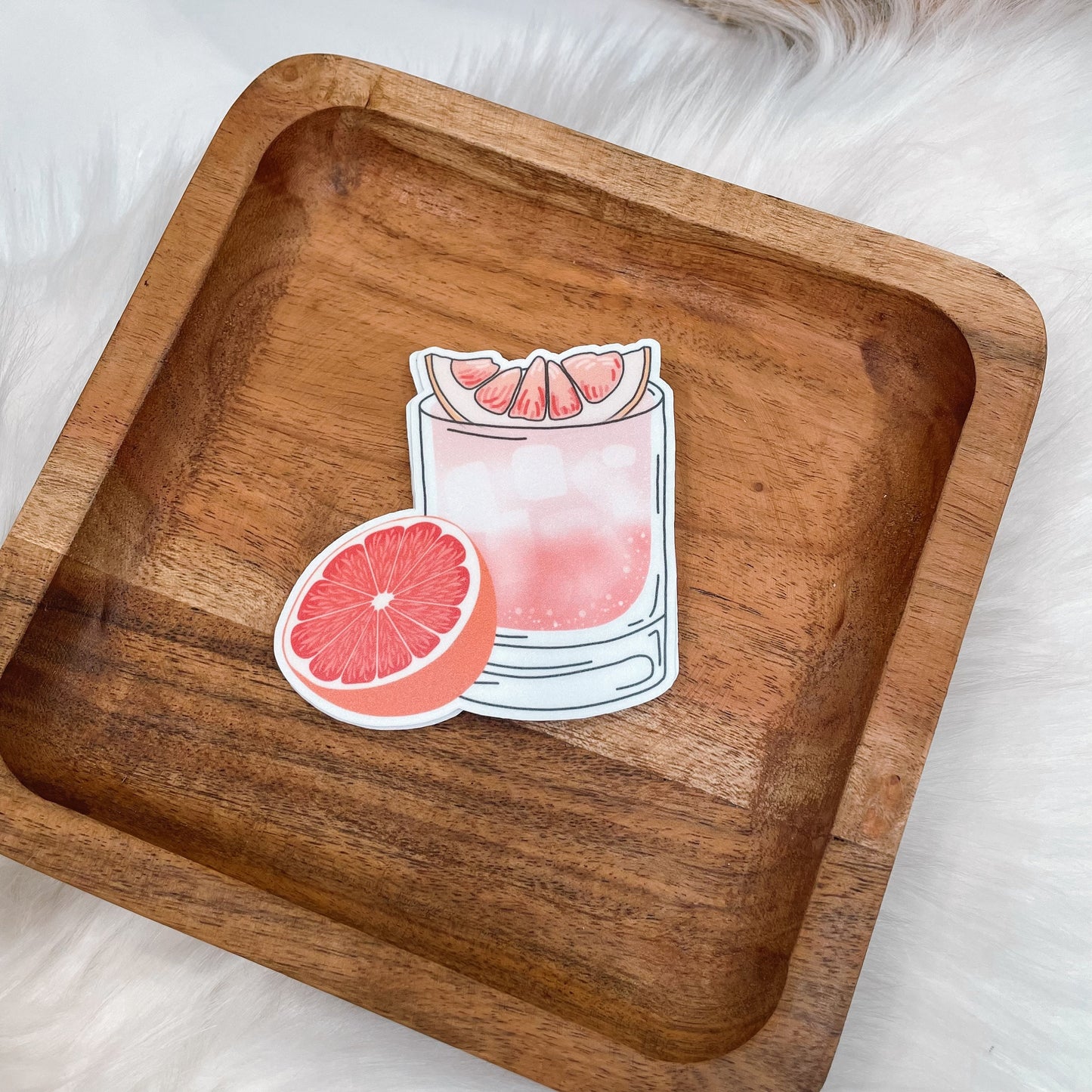 Paloma Cocktail Sticker - Cocktail Vinyl Sticker - Mixed Drink Sticker - Alcohol Sticker - Happy Hour Sticker- Mocktail Sticker - 21st Drink