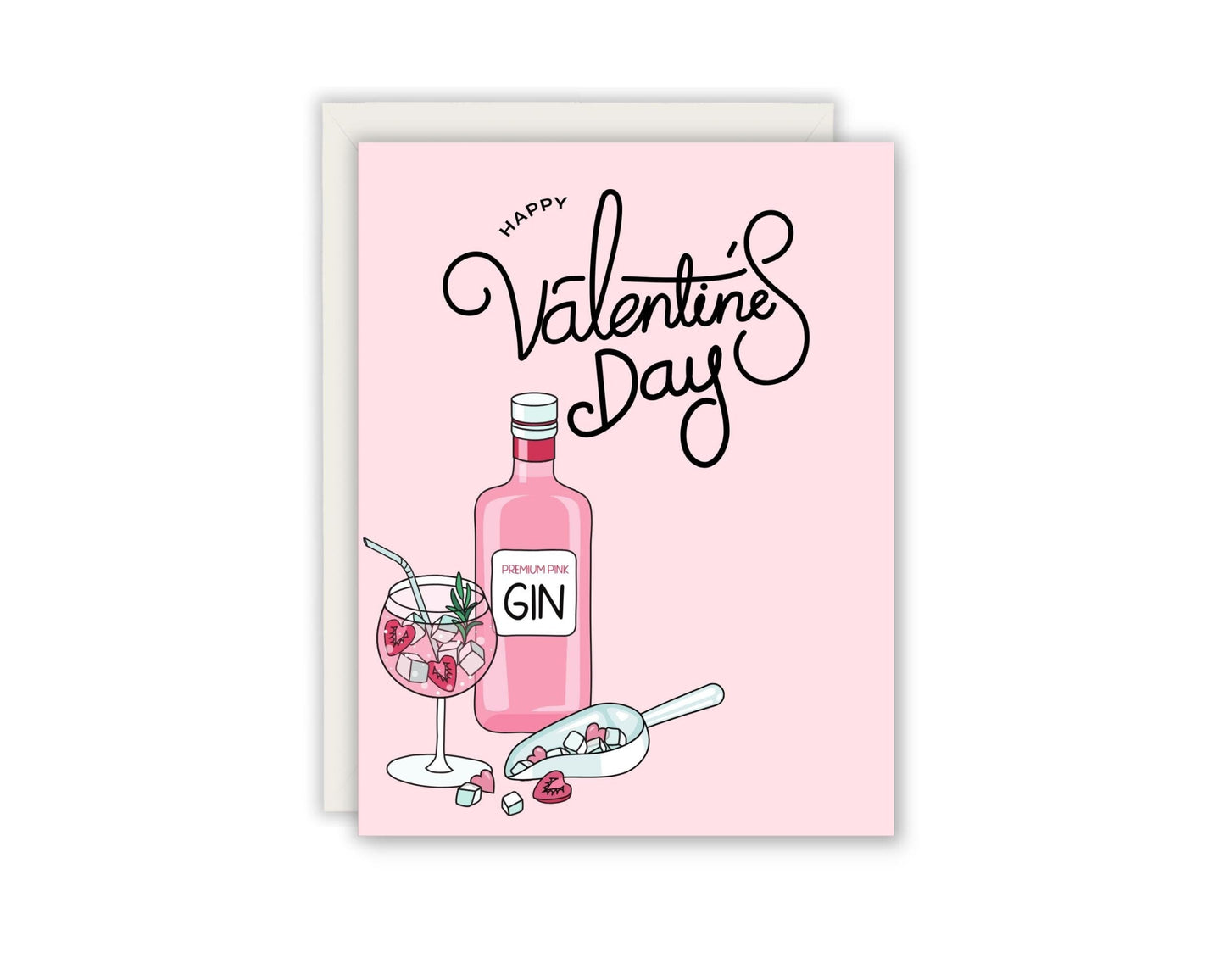 Happy Valentine's Day Cocktail Card
