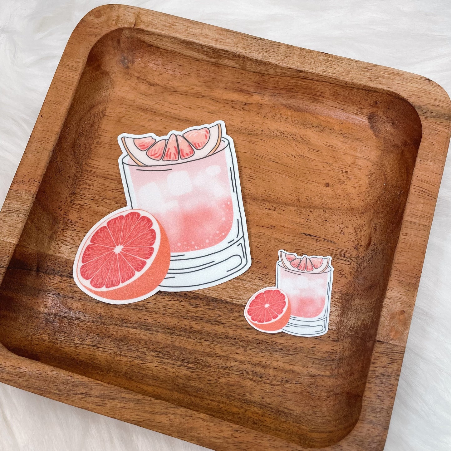Paloma Cocktail Sticker - Cocktail Vinyl Sticker - Mixed Drink Sticker - Alcohol Sticker - Happy Hour Sticker- Mocktail Sticker - 21st Drink