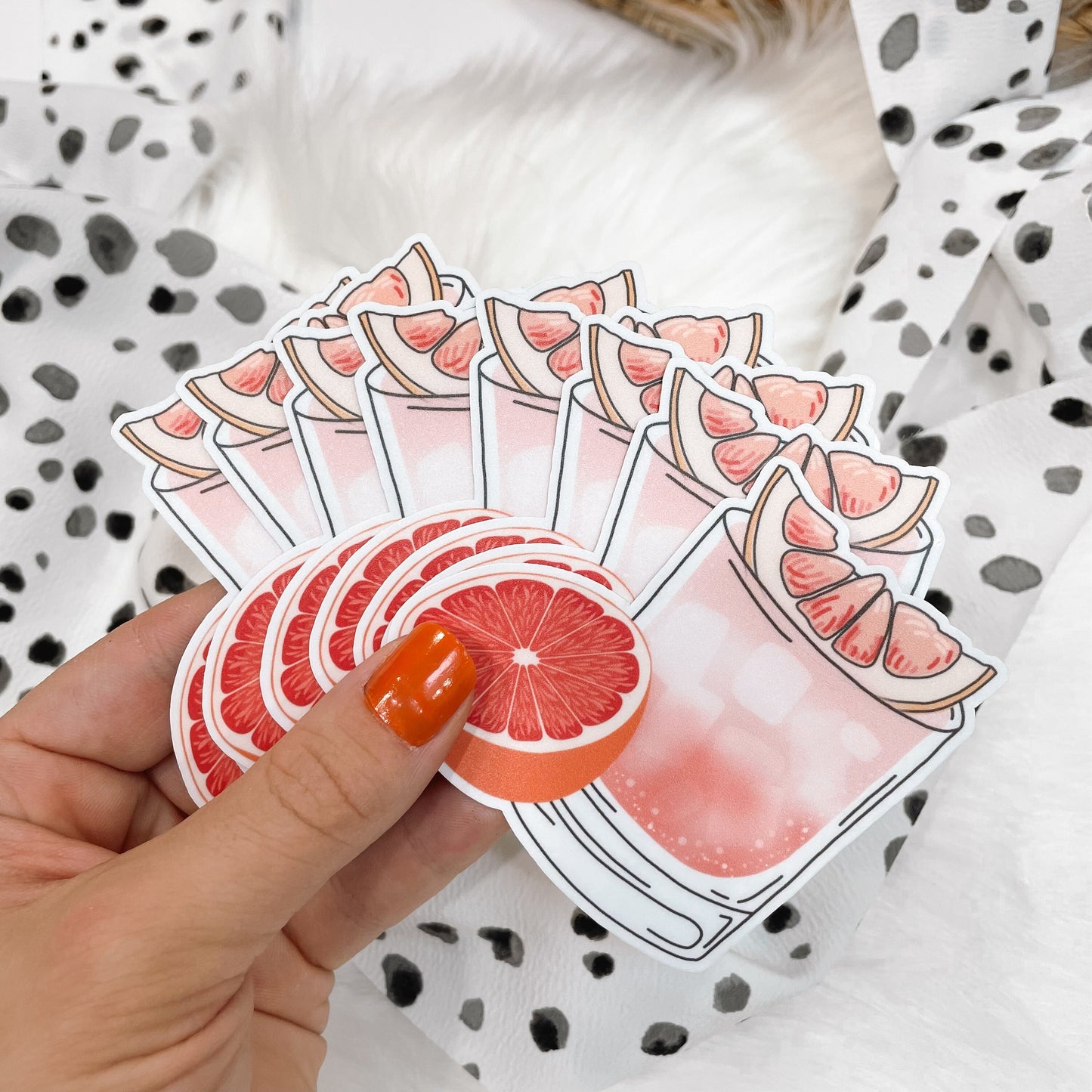 Paloma Cocktail Sticker - Cocktail Vinyl Sticker - Mixed Drink Sticker - Alcohol Sticker - Happy Hour Sticker- Mocktail Sticker - 21st Drink