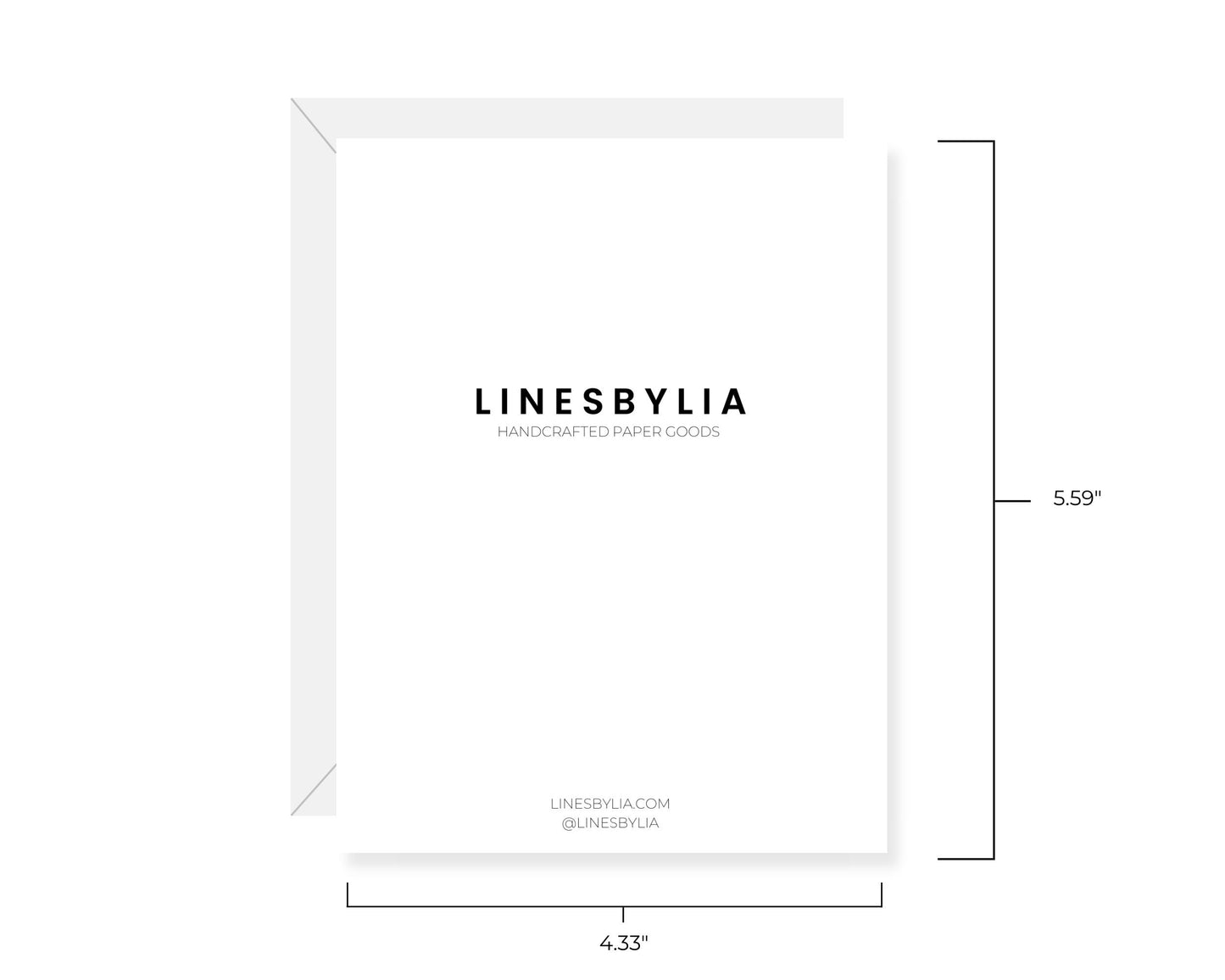 Fine line Happy Mothers Day Greeting Card