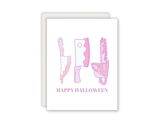 Happy Halloween Killer Halloween Greeting Card - Boo Basket Greeting Card - Halloween Greeting Card - Spooky Greeting Card - Halloween Card