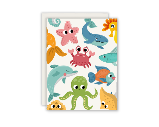 Under The Sea Birthday Card