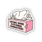 Crying over fictional characters sticker