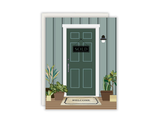 Just Sold Card - Masculine New Home Card