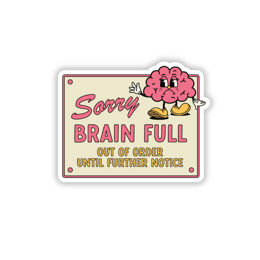 Brain Full Sticker