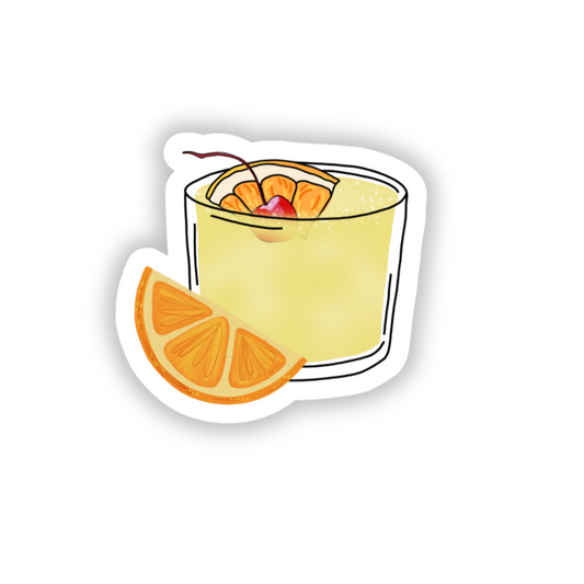 Whiskey Sour Cocktail Sticker