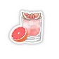 Paloma Cocktail Sticker - Cocktail Vinyl Sticker - Mixed Drink Sticker - Alcohol Sticker - Happy Hour Sticker- Mocktail Sticker - 21st Drink