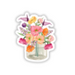 Floral bouquet sticker