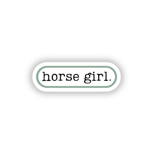 Horse girl sticker