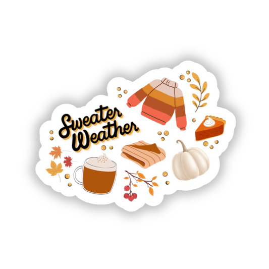 Sweater weather sticker