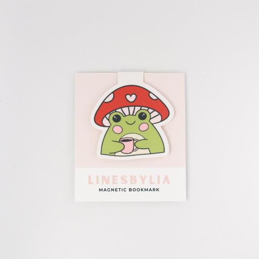 Mushroom Froggy Magnetic Bookmark