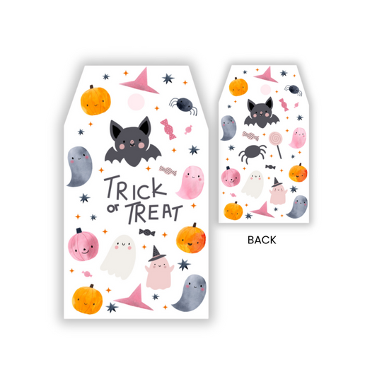 Trick or Treat Halloween Boo Basket Tag | Happy Halloween Gift Tag | Spooky Season Tag | BOO Basket Gift Tag | Set of 10 Double Sided