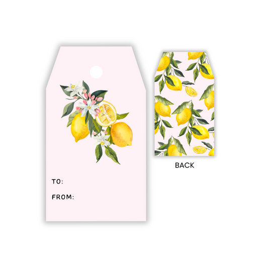 Lemon Gift Tag Set of 10