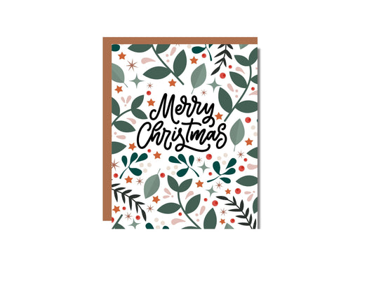 Merry Christmas Illustrated Greeting Card