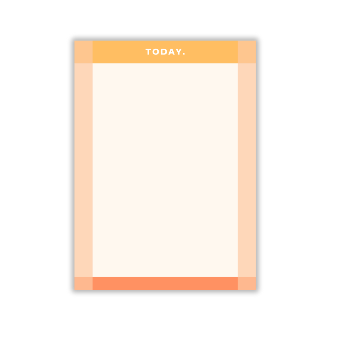 Orange To-Do List Notepad