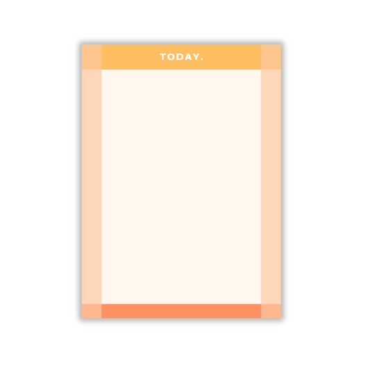 Orange To-Do List Notepad