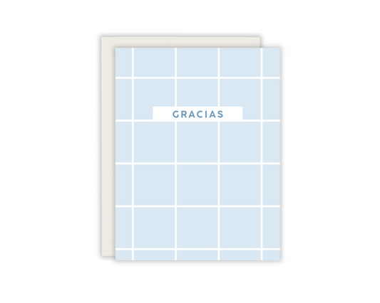 Gracias Striped Thank You Card | Spanish Greeting Card