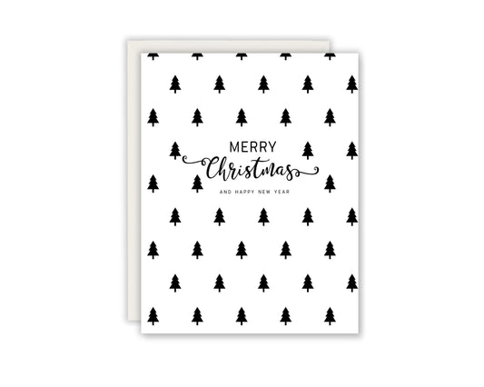 Merry Christmas and Happy New Year Greeting Card