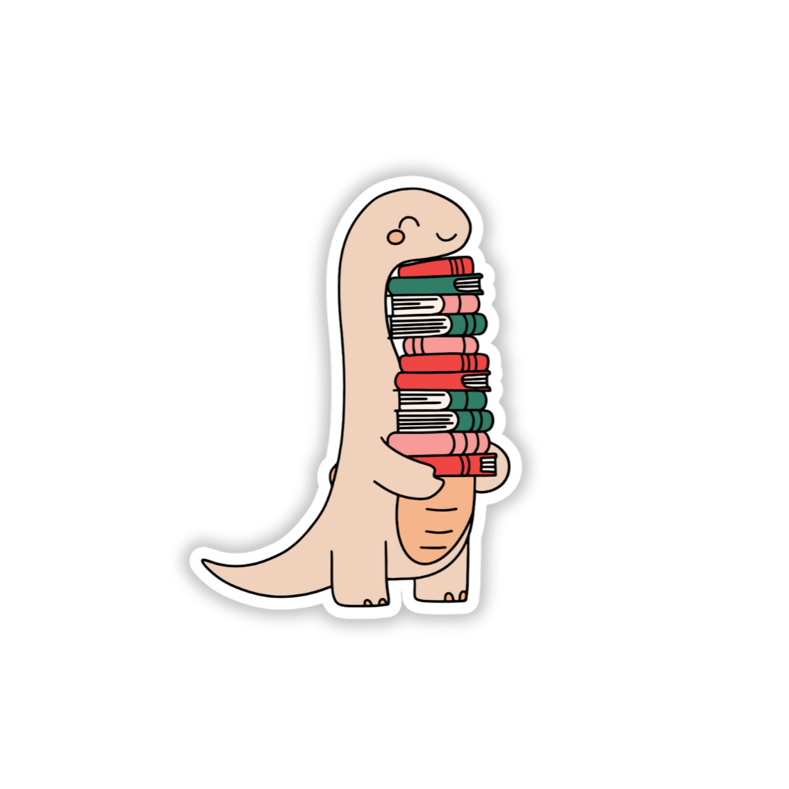 Dino book lover booktok sticker