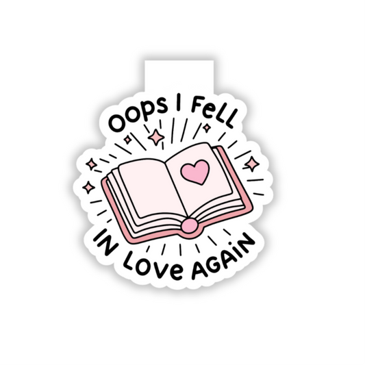 Opops I fell in love again magnetic bookmark