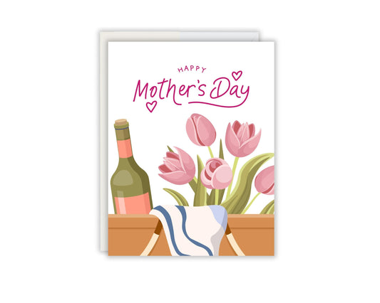 Happy Mothers Day floral card