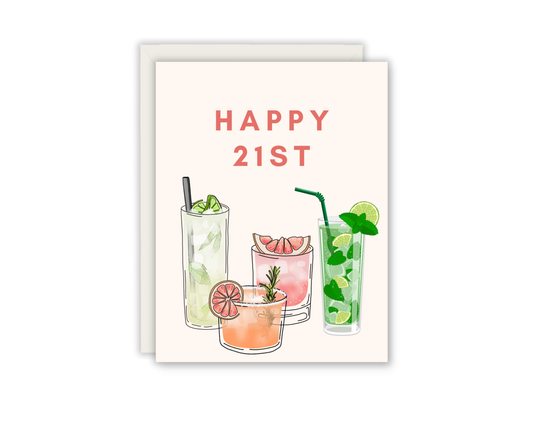 Happy 21st Birthday Greeting Card