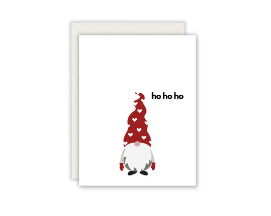 HO HO HO Gnome Greeting Card