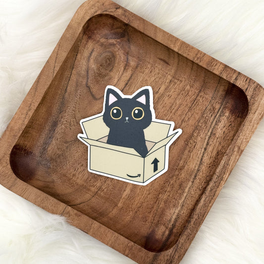 Cat In Box Sticker