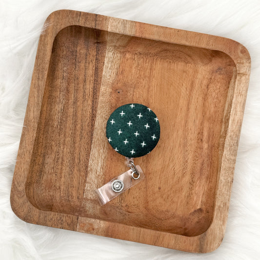 Green Cross Badge Reel