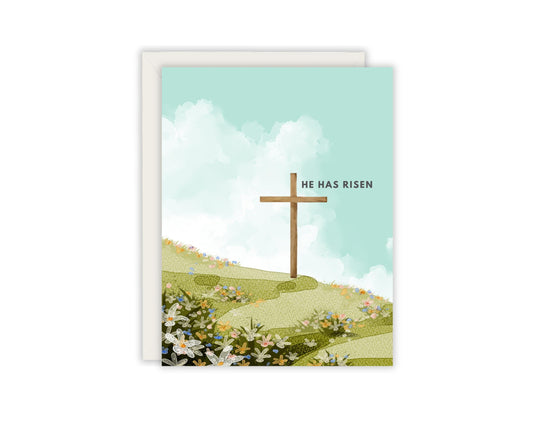 He Has Risen Easter Card - Christian Easter Card - Catholic Easter Card - Religious Easter Card - Catholic Easter - Christian Greeting Card