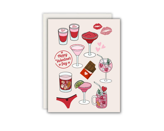 Happy Valentine's Day Cocktail Card