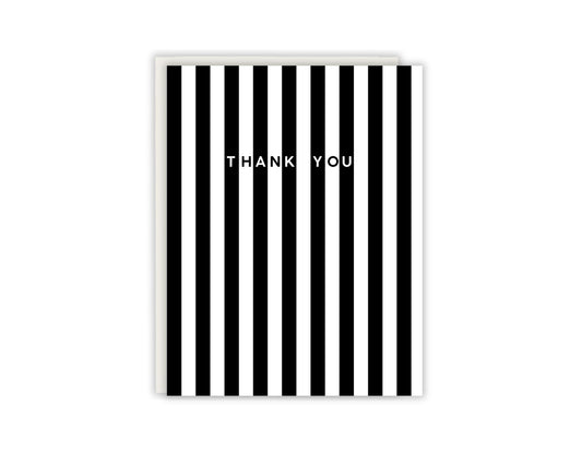 Striped Thank You Card