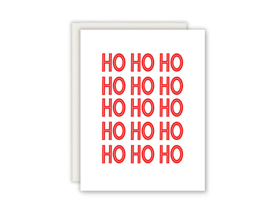 HO HO HO Greeting Card