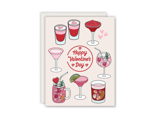 Happy Valentine's Day Cocktail Card