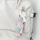 Pastel Girly Floral Wristlet Keychain