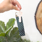 Green Checkered Wristlet Keychain