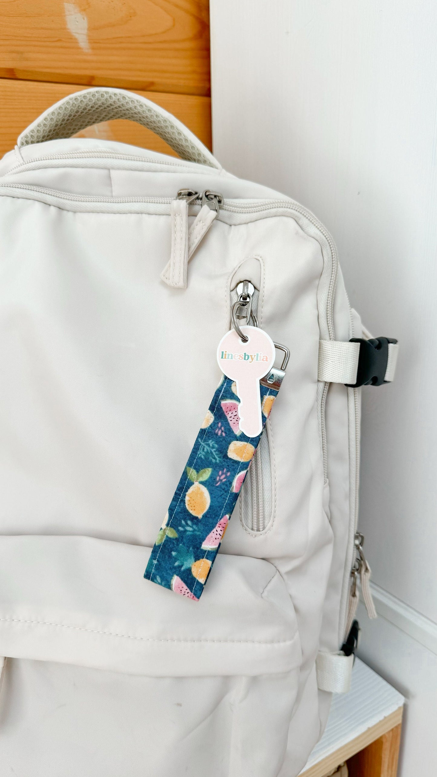 Lemon & Watermelon Wristlet Keychain