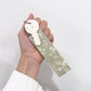 Pastel Green Floral Wristlet Keychain