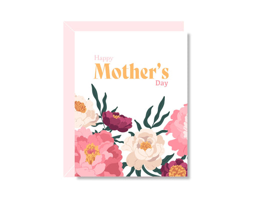 Floral Mothers Day Greeting Card