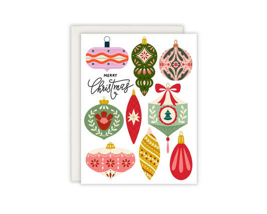 Merry Christmas Ornament Card