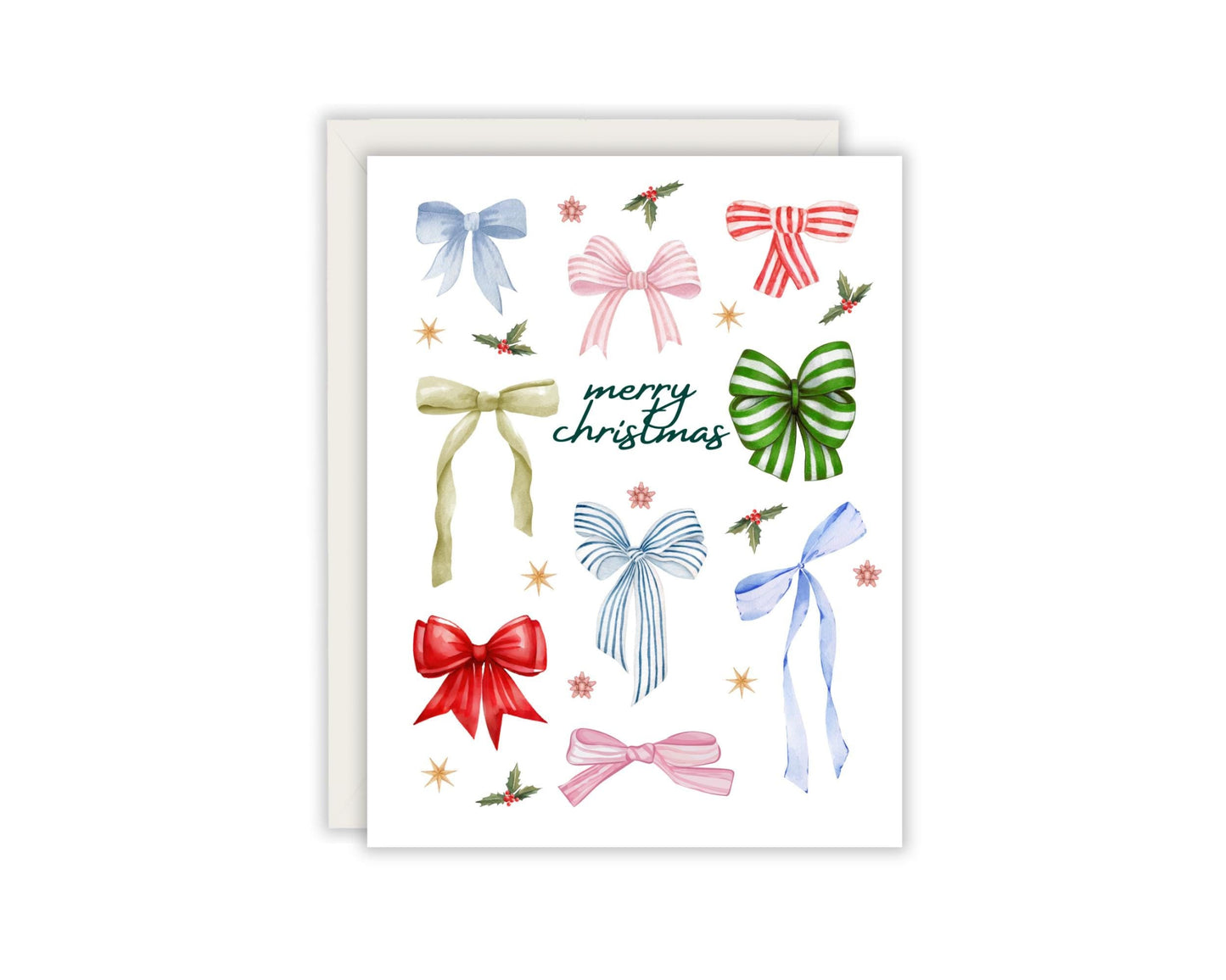 Christmas Bows Christmas Card