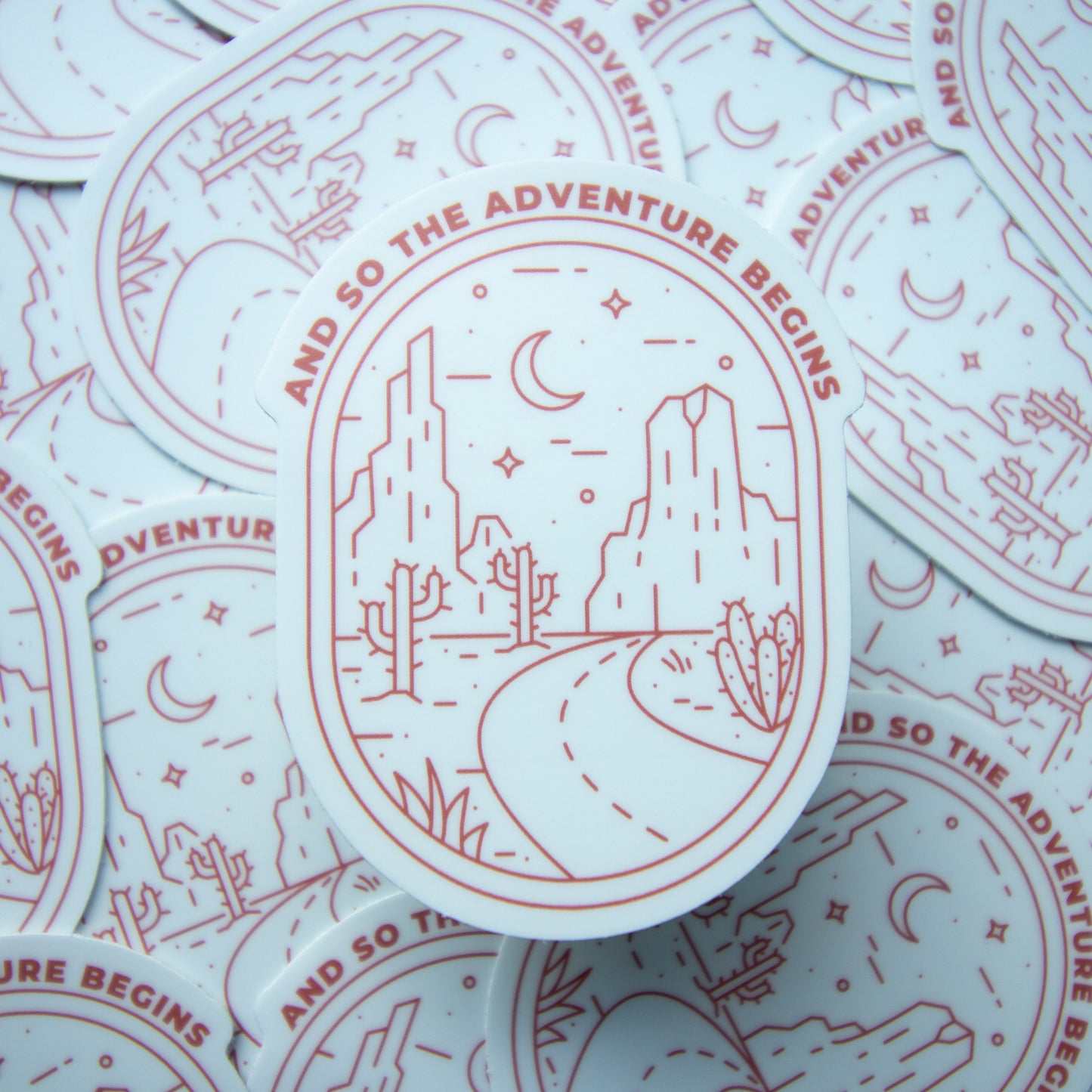 And So The Adventure Begins Adventure Sticker