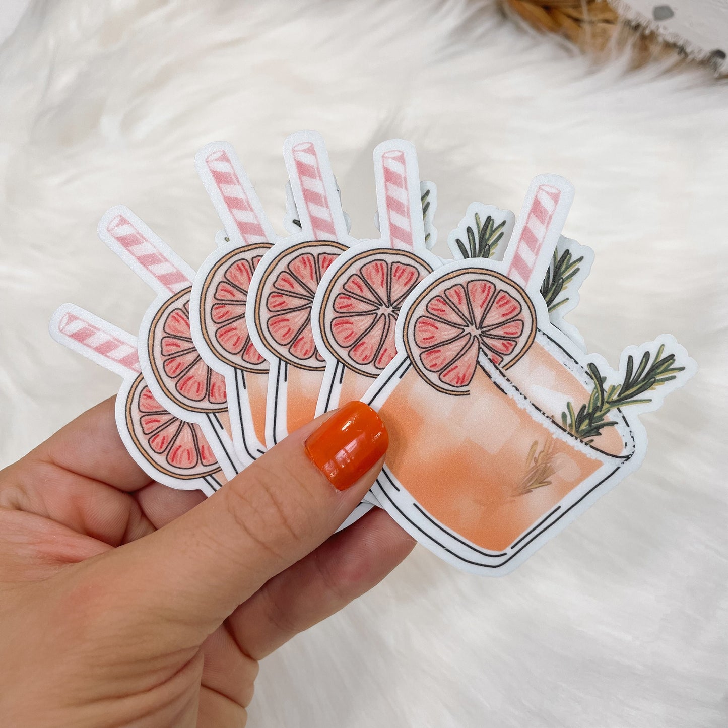 Greyhound Grapefruit Cocktail Sticker