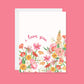 I love you floral Greeting Card