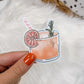 Greyhound Grapefruit Cocktail Sticker