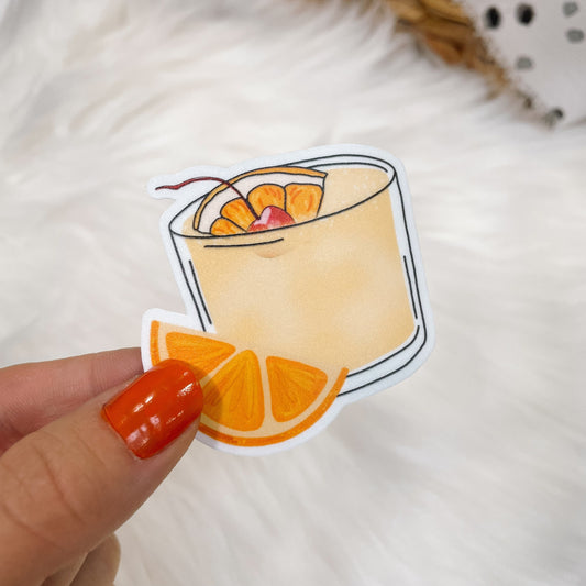 Whiskey Sour Cocktail Sticker