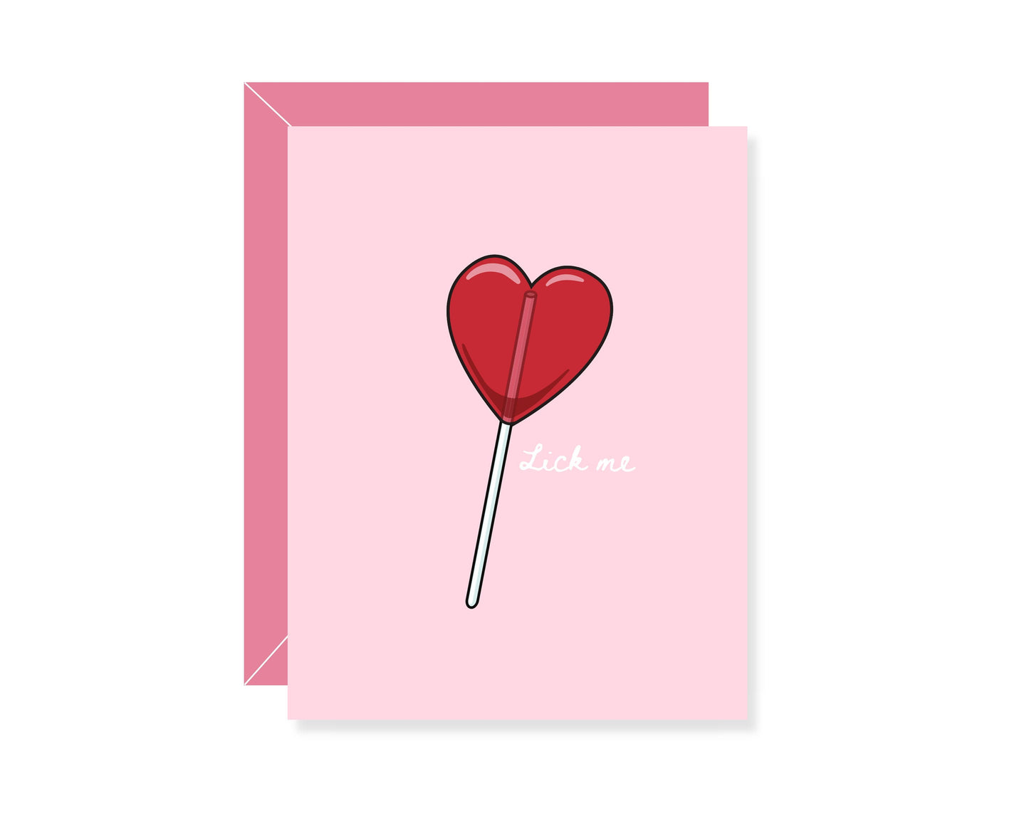 Lick Me Valentine's Day Greeting Card