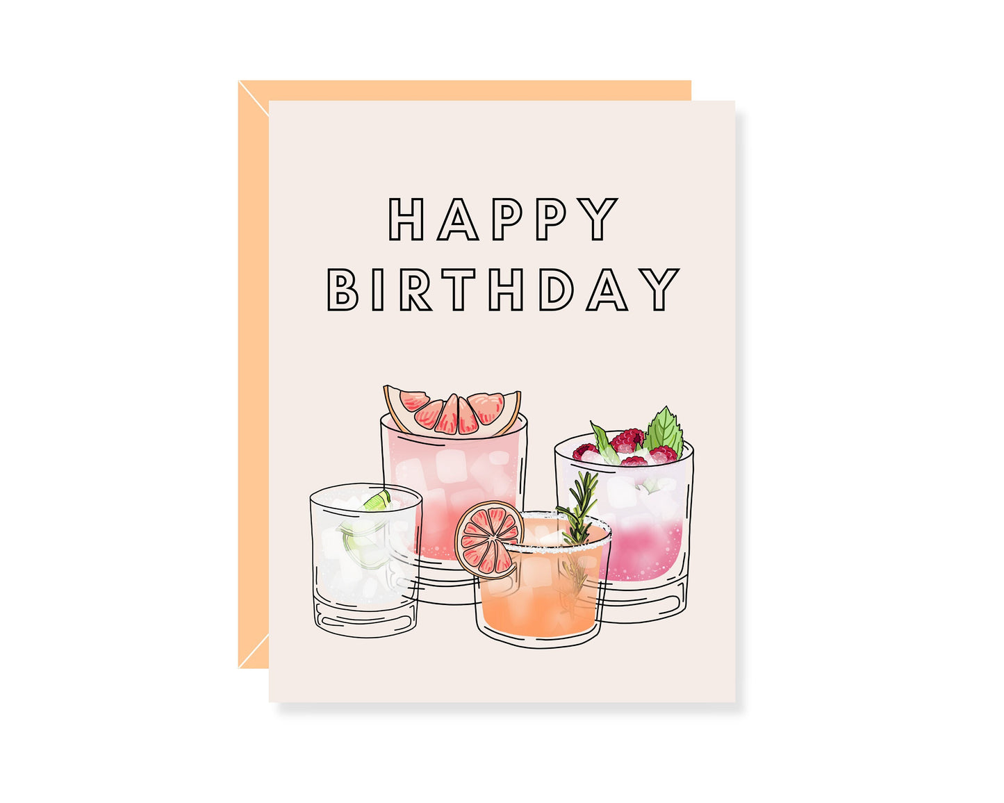 Cocktail Birthday Greeting Card